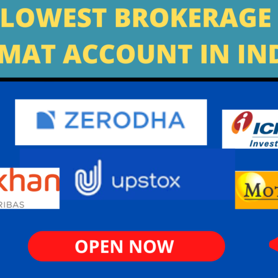 Lowest Brokerage Demat account in India